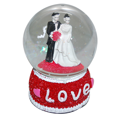 "Valentine Globe with Music - DLR-93-001(Red color) - Click here to View more details about this Product